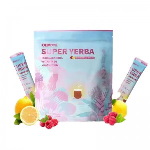 Yerba Mate Instant Raspberry Lemonade Flavor Tea Powder 10:1 Natural Energy Booster Herbal Supplement for Adults