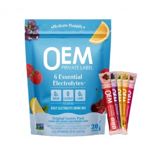 OEM/ODM Private Label Electrolyte Powder Sport Drink Vitamin Sugar-Free Energy Hydration Pre-Workout