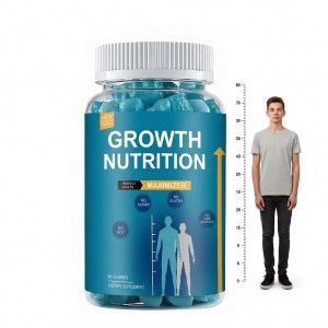 OEM Height Nutrition Gummies Spinach Ashwagandha Turmeric Vitamins Supplement Bone Strength Joint Health Muscle Growth